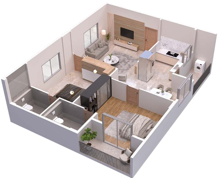 2bhk east phasing