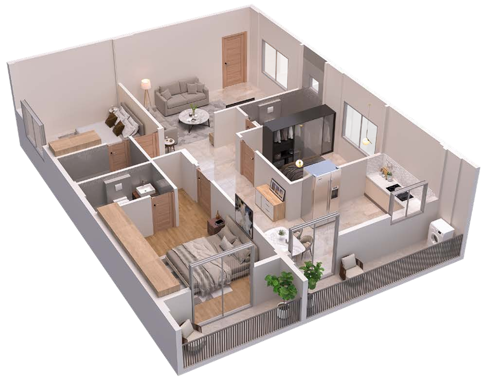 3bhk north phasing